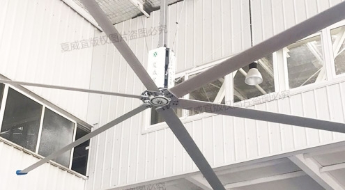 Large industrial ceiling fans:Cooling down in staff rest areas