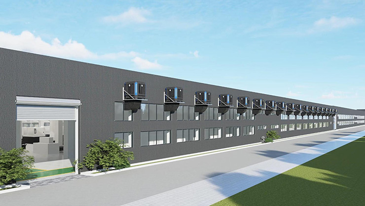 How to cool down large factories and workshops at low cost?
