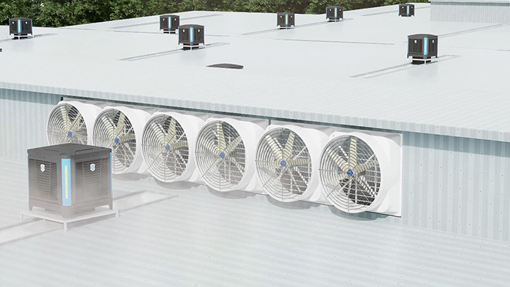 How to effectively cool down steel structure factory buildings in summer?